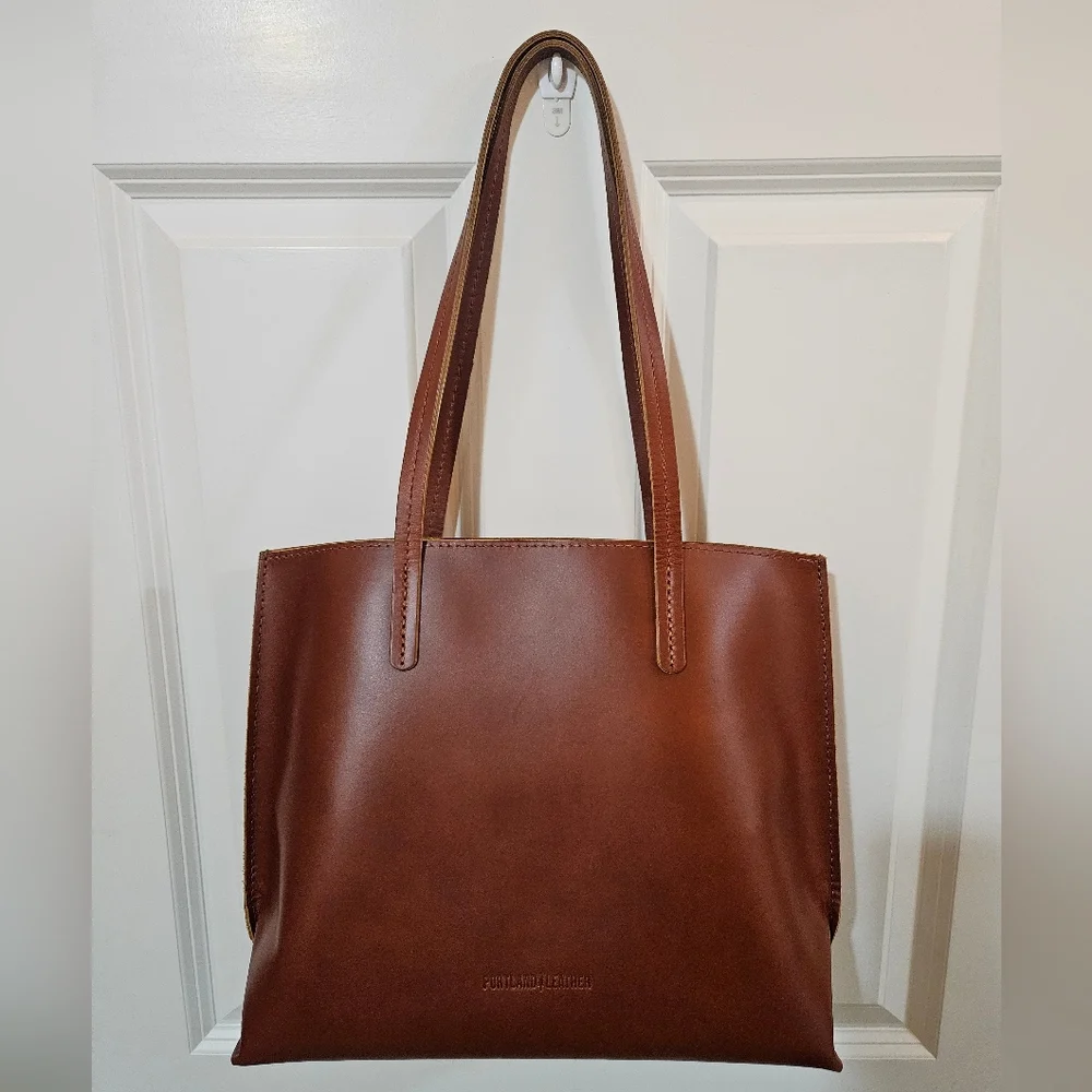 Portland Leather Medium August Tote in Madrone - Picture 1 of 7